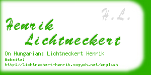 henrik lichtneckert business card